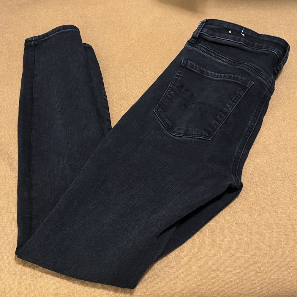 American Eagle Outfitters Black Hi-Rise Skinny Jeans